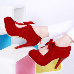 Sweet Bow Heeled Shoes