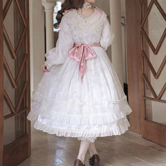 Lace Flower Bow Dress