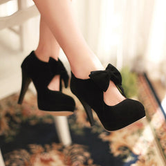 Sweet Bow Heeled Shoes