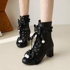 Bow Heel Boots