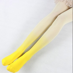 Candy Color Cosplay Gradient Color Pantyhose