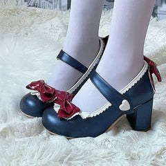 Sweet Bow Heel Shoes