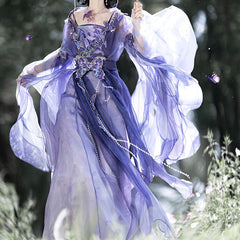 Purple Butterfly Hanfu Dress