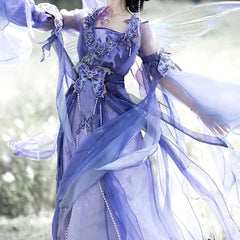 Purple Butterfly Hanfu Dress
