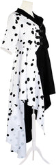 Black And White Witch Cruella Cosplay Dress