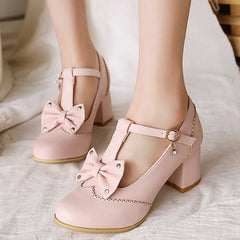 Sweet Lolita Bow Heels