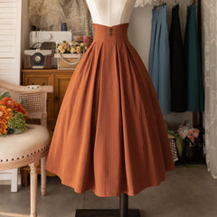 Retro High Waist Skirt