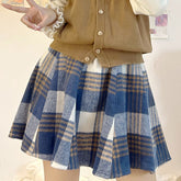 Soft Plaid Woolen Skirt