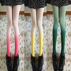 Candy Color Cosplay Gradient Color Pantyhose