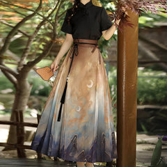 Tassel Beacon Fire Hanfu Set