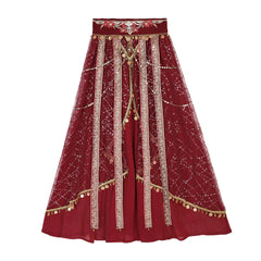 Red Cape Hanfu Skirt Set