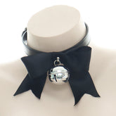 Bow Bell Leather Buckle Necklace