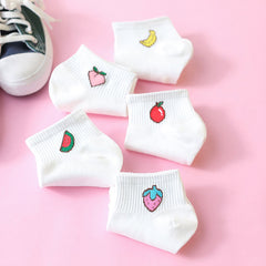Cartoon Flower Fruit Socks