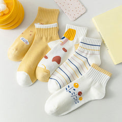 Cartoon Flower Fruit Socks