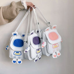 Cartoon Robot Shoulder Bag
