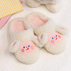 Cartoon Sheep Plush Slippers