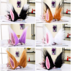 Cosplay Plush Wolf Cat Fox Ear Hair Clip