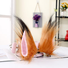 Cosplay Plush Wolf Cat Fox Ear Hair Clip