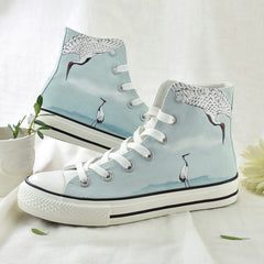 Crane Hand-painted Shoes