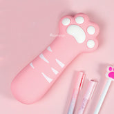 Cute Cat Claw Silica Pencil Case