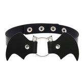Cute Cat Punk Bat Wings Collar Necklace