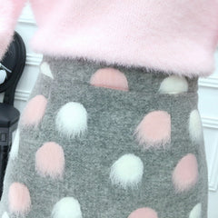 Cute Mohair Sweater Skirt Set