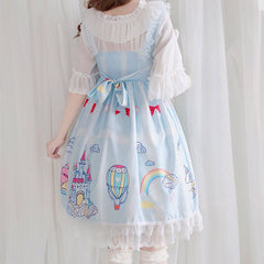 Cute Rainbow Unicorn Bow Dress