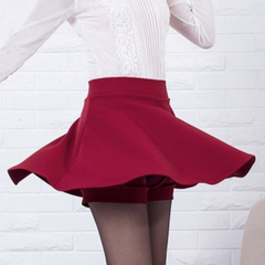 Sweet High Waist A Line Skort