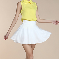 Sweet High Waist A Line Skort