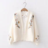 Flower Embroidery Knitted Sweater