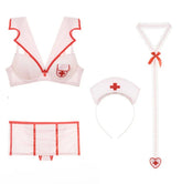 Nurse Costume Role Play Cosplay Lingerie Pink Underwear Fancy Erotic Nurse Set