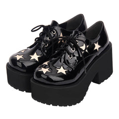 Star Gothic Punk Platform Shoes