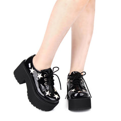Star Gothic Punk Platform Shoes