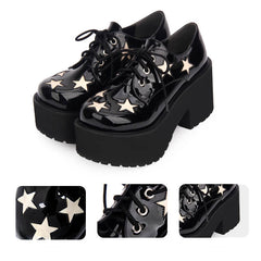 Star Gothic Punk Platform Shoes