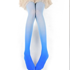 Candy Color Cosplay Gradient Color Pantyhose
