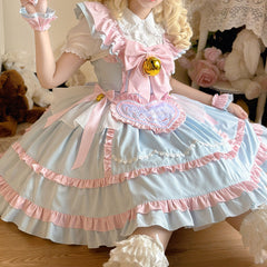 Kawaii Lolita Bow Bell Maid Dress