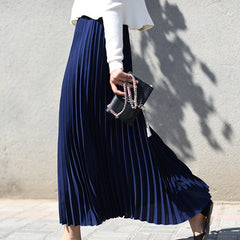 Kawaii High Waist Pleated A-Line Swing Skirt