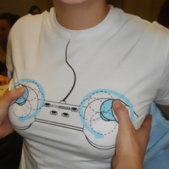 3D Gamepad Printing T-shirt