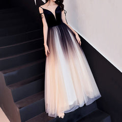 Lace Gradient Mesh Dresses