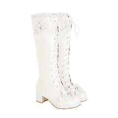 Lace Bow Boots