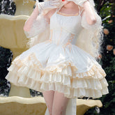 Lace Lolita Bow Slip Dress