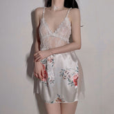 Lace Floral Pajama Dress