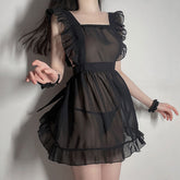Lace Mesh Pajama Dress