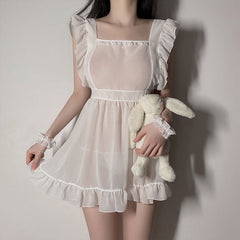 Lace Mesh Pajama Dress