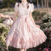 Lace Pastel Bow Flower Lolita Dress