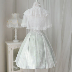 Lace Shawl Floral Dress Set