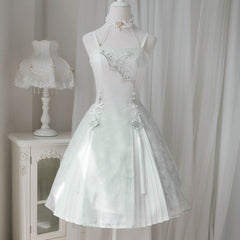 Lace Shawl Floral Dress Set