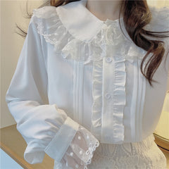 Lace White Shirt