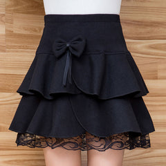 Lace Women Bow Skirt