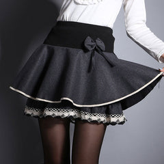 Lace Women Bow Skirt